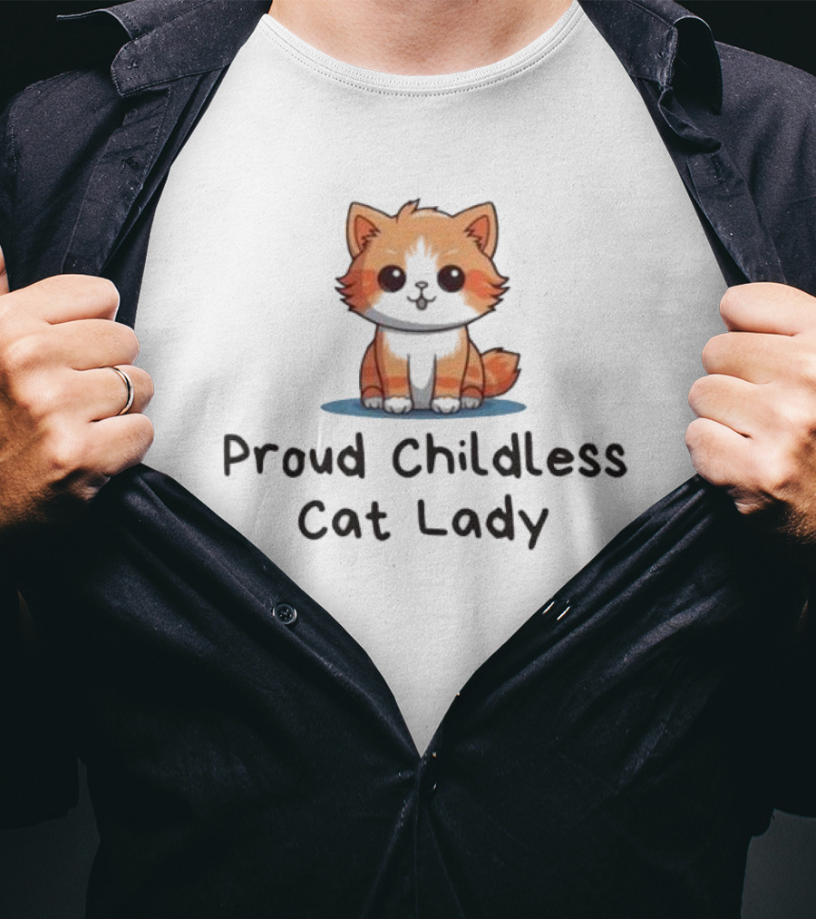 Proud Childless Cat Lady T-Shirt
