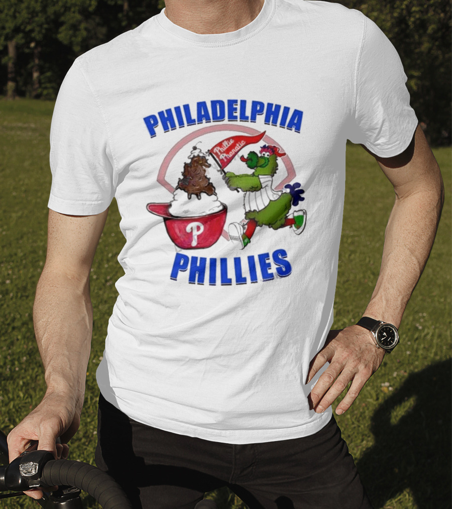 Philadelphia Phillies Phanatic Ice Cream Ring The Bell T-Shirt