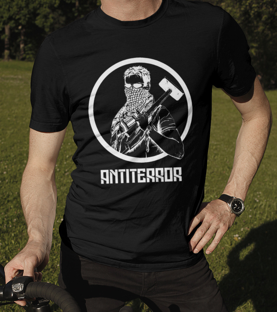 Antiterror Russian Machine Warrior With Sledgehammer T-Shirt