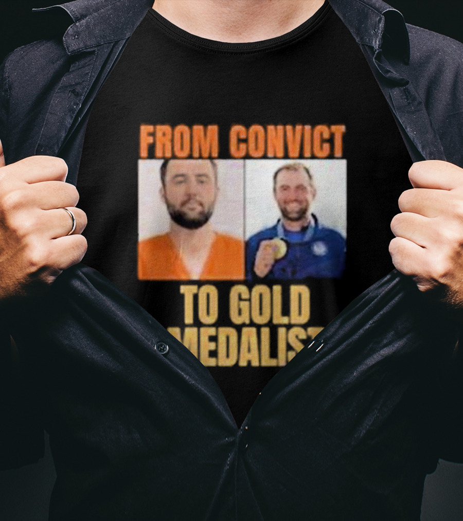 From Convict To Gold Medalist: Scottie Scheffler Transformation T-Shirt