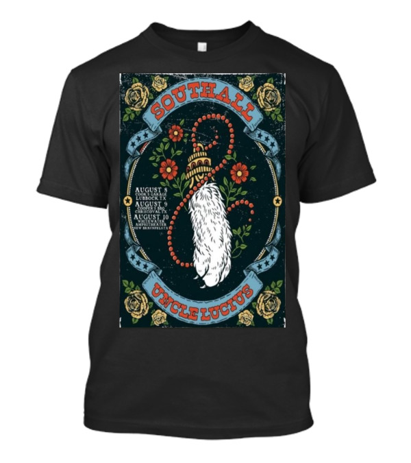 Southall And Uncle Lucius August 8-10 2024 Lubbock And Hico Texas Concert Event T-Shirt