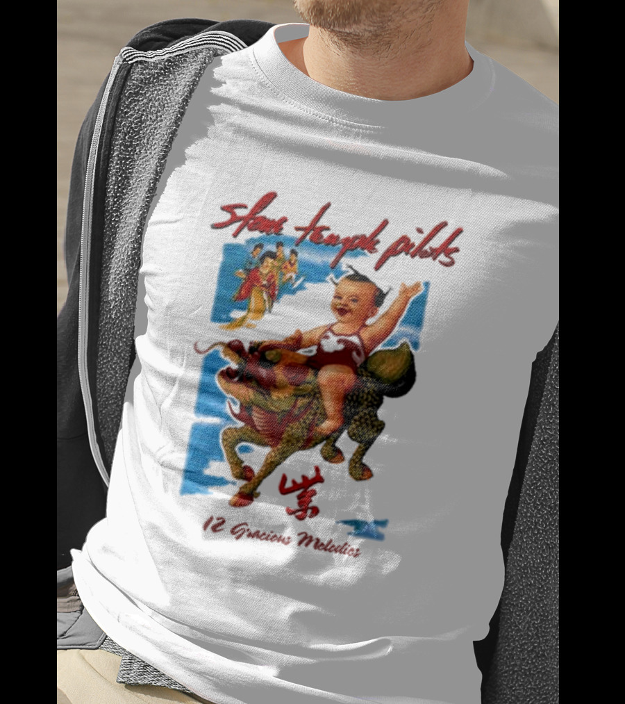 Stone Temple Pilots 12 Gracious Melodies Baby Riding Dragon T-Shirt