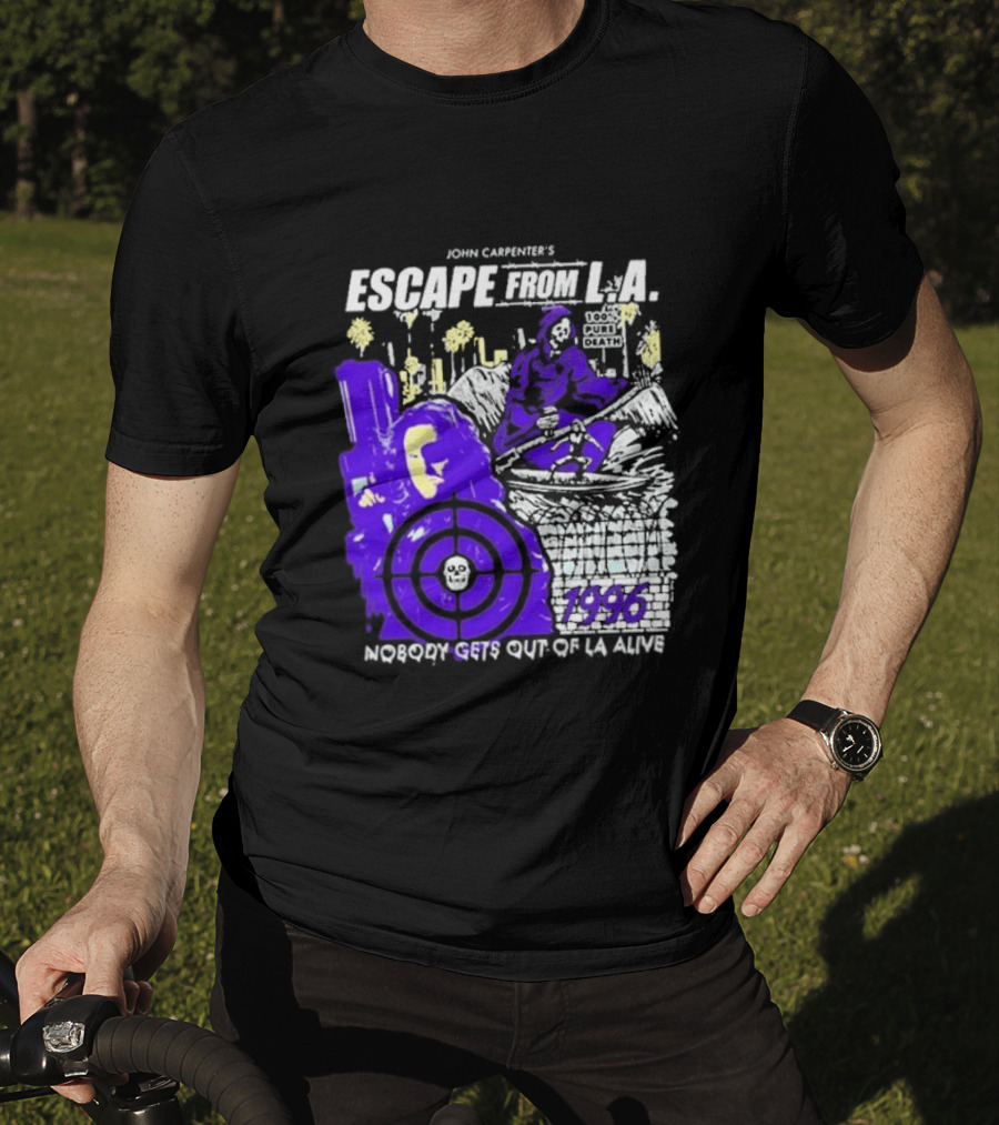 John Carpenter's Escape From L.A. 1996 Nobody Gets Out Of LA Alive T-Shirt