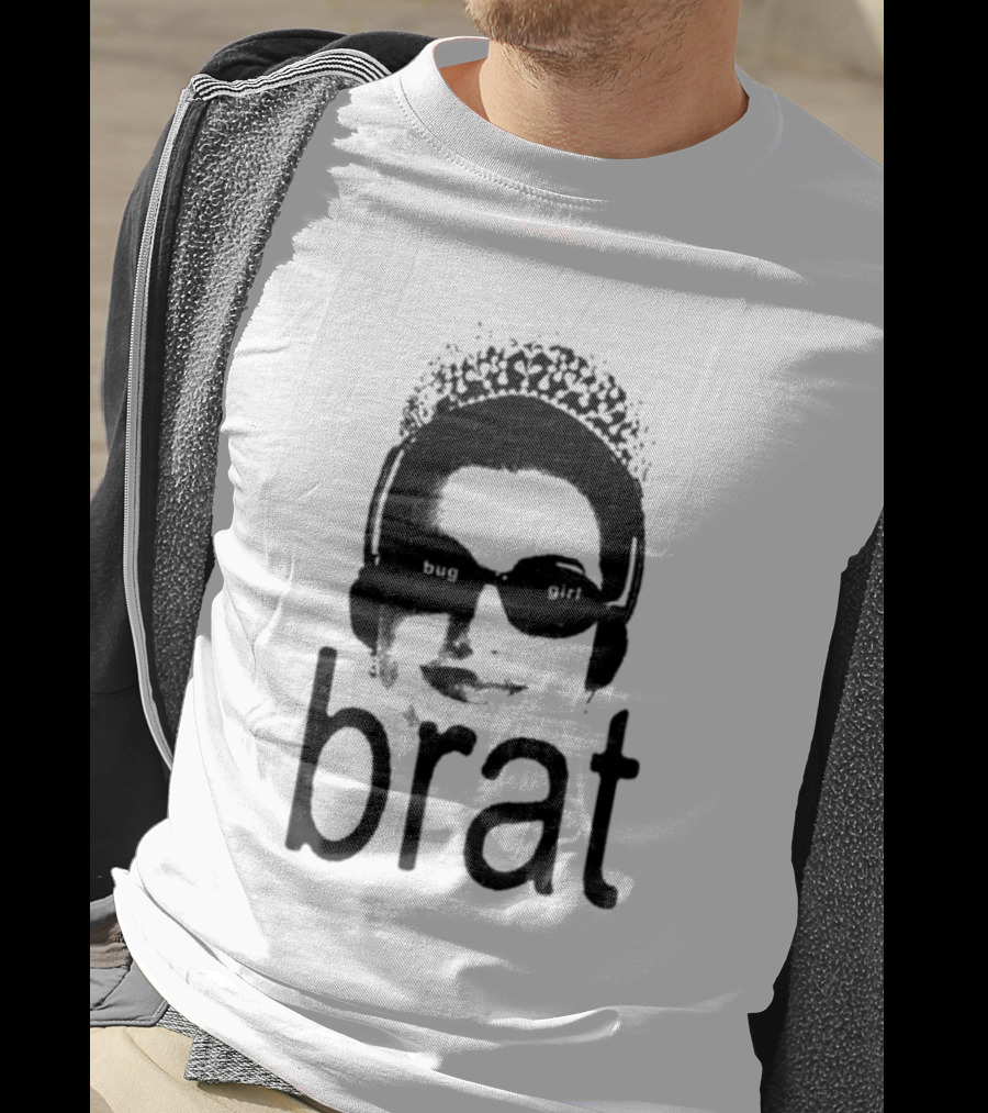 Brat Bug Girl Sunglasses And Headphones Tiara T-Shirt