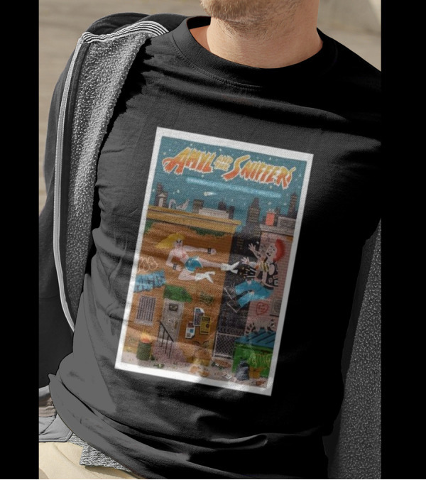 Amyl And The Sniffers Live Montreal QC August 4 2024 City Rooftop Punk Scene T-Shirt
