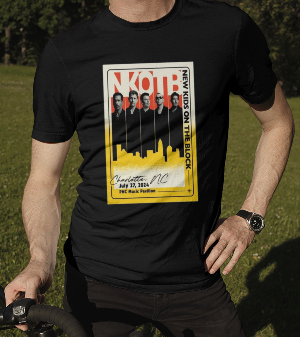 New Kids On The Block Charlotte NC July 27 2024 PNC Music Pavilion T-Shirt
