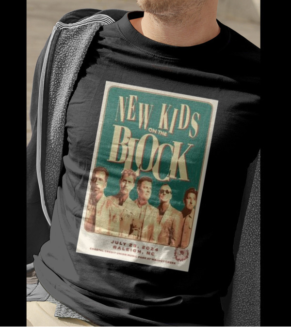New Kids On The Block Coastal Credit Union Music Park Raleigh NC July 28 T-Shirt