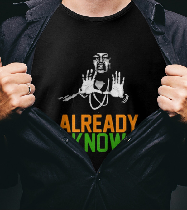 D.a.d.e. X Trick Daddy U Already Know Hands Raised Gesture Orange Green T-Shirt