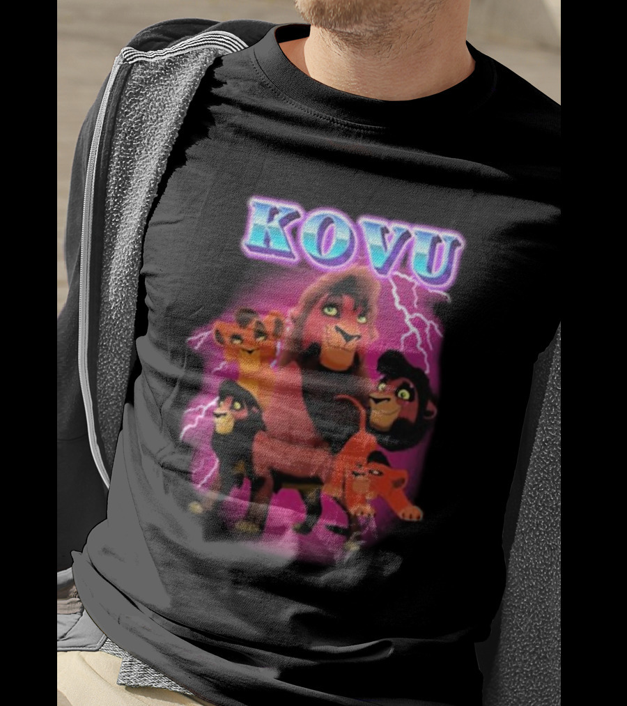 Kovu Lion King 2 Characters Purple Lightning Scene T-Shirt