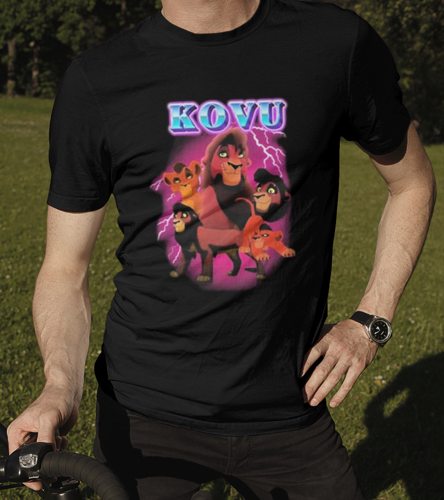 Kovu Lion King 2 Characters Purple Lightning Scene T-Shirt