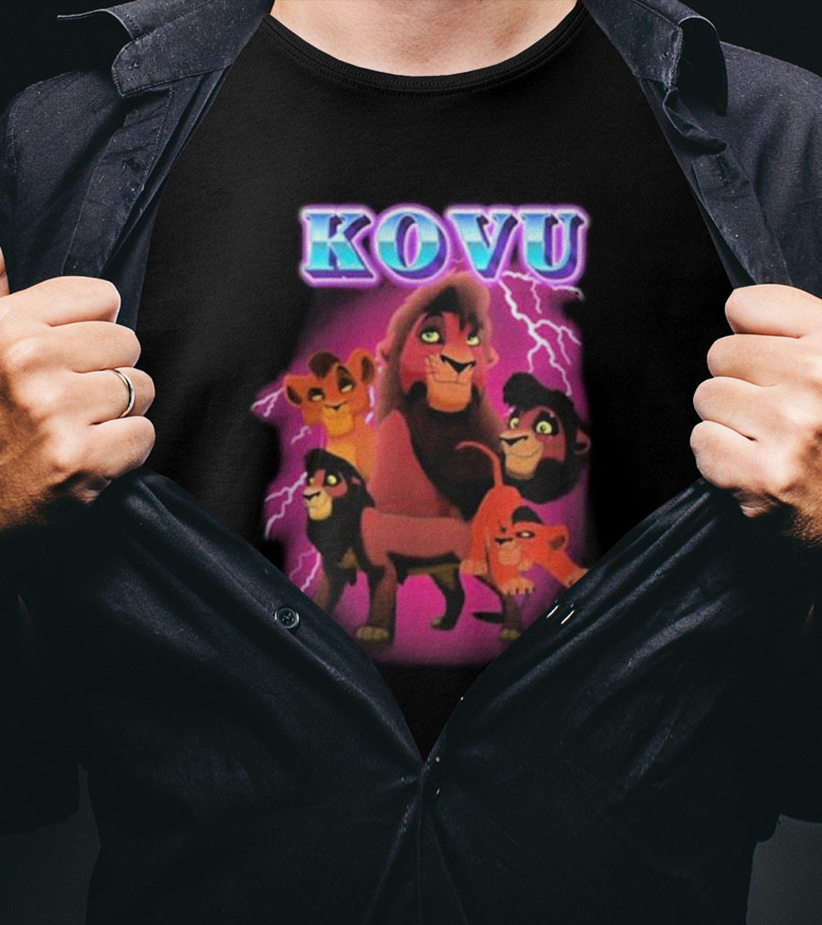 Kovu Lion King 2 Characters Purple Lightning Scene T-Shirt