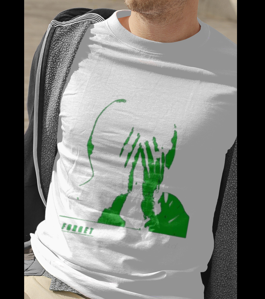 The Twilight Sad Forget The Night Ahead Green Silhouette With White Eyes T-Shirt