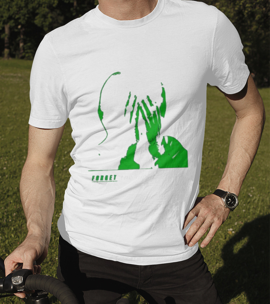 The Twilight Sad Forget The Night Ahead Green Silhouette With White Eyes T-Shirt