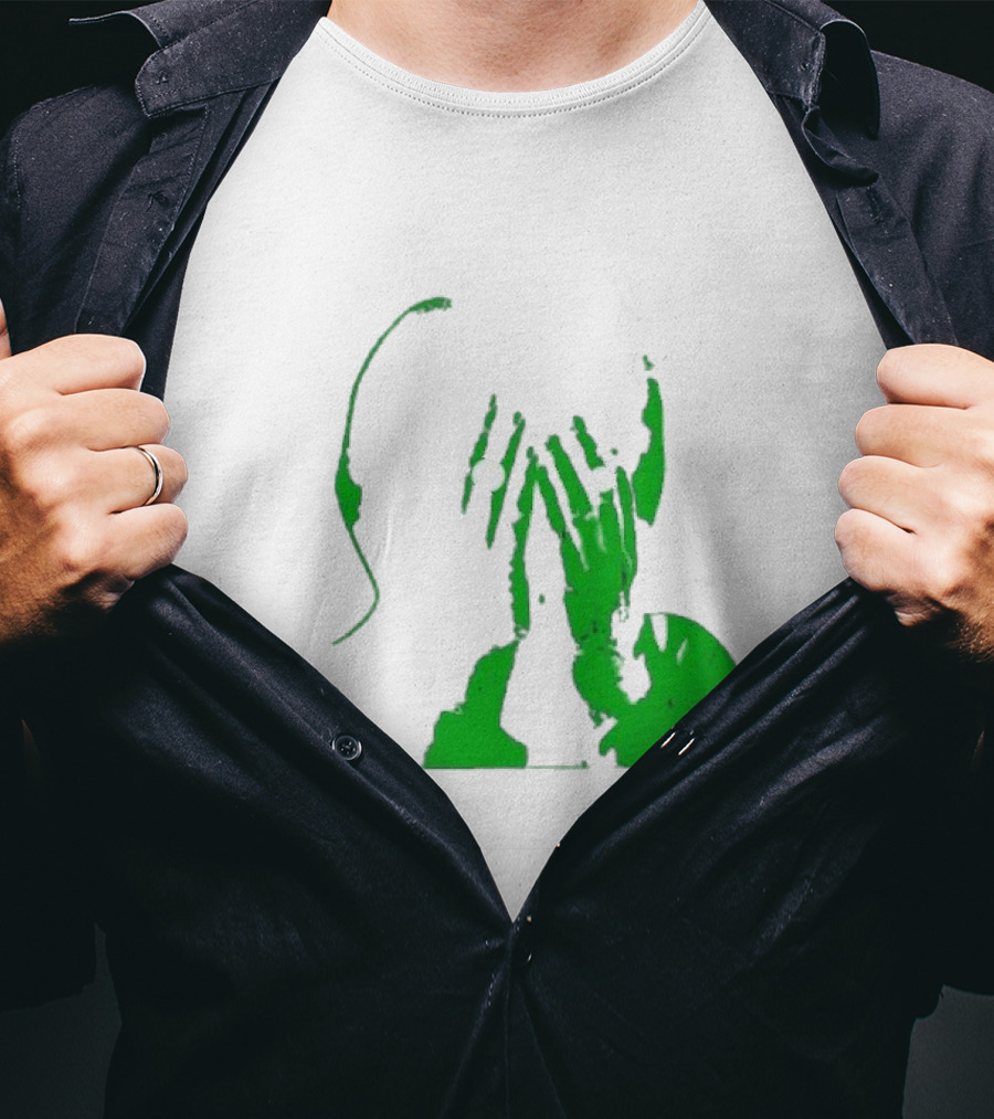 The Twilight Sad Forget The Night Ahead Green Silhouette With White Eyes T-Shirt