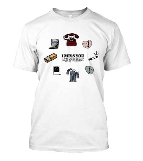 I Miss You I’m Sorry By Kita Alexander Vintage Phone Heartbreak Elements T-Shirt
