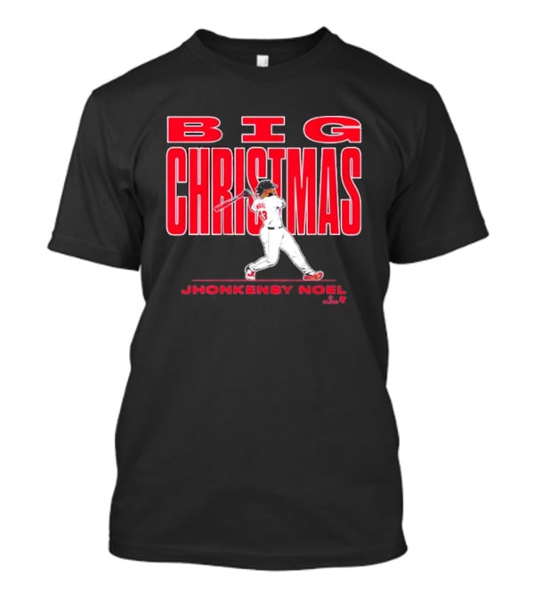 Jhonkensy Noel Big Christmas Baseball Player Swing T-Shirt