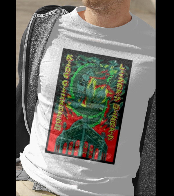 King Gizzard And The Lizard Wizard Aug 16 17 2024 Forest Hills Stadium Queens NY Serpent Dragon Neon T-Shirt