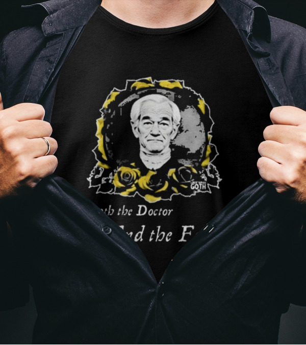 Libertarian G0th Quoth The Doctor End The Fed Roses T-Shirt