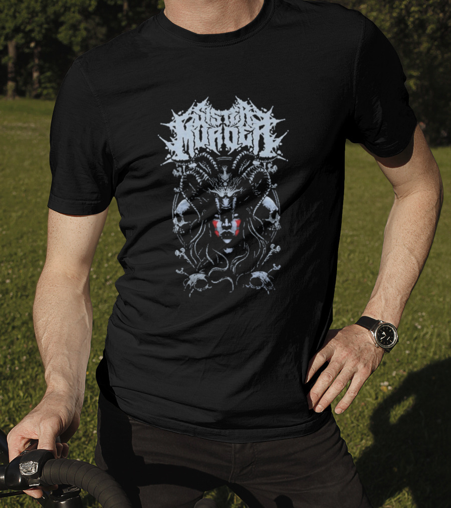 Sister Murder Skull Demon Iconography T-Shirt