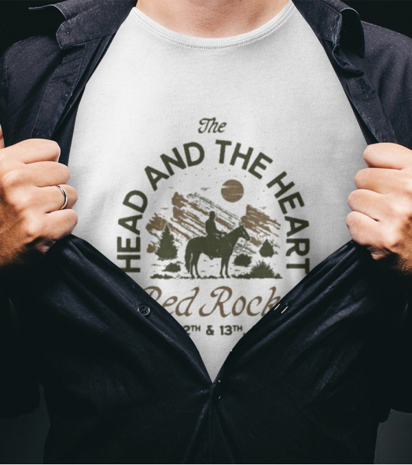 The Head And The Heart Red Rocks Aug. 12th And 13th 2024 Event T-Shirt