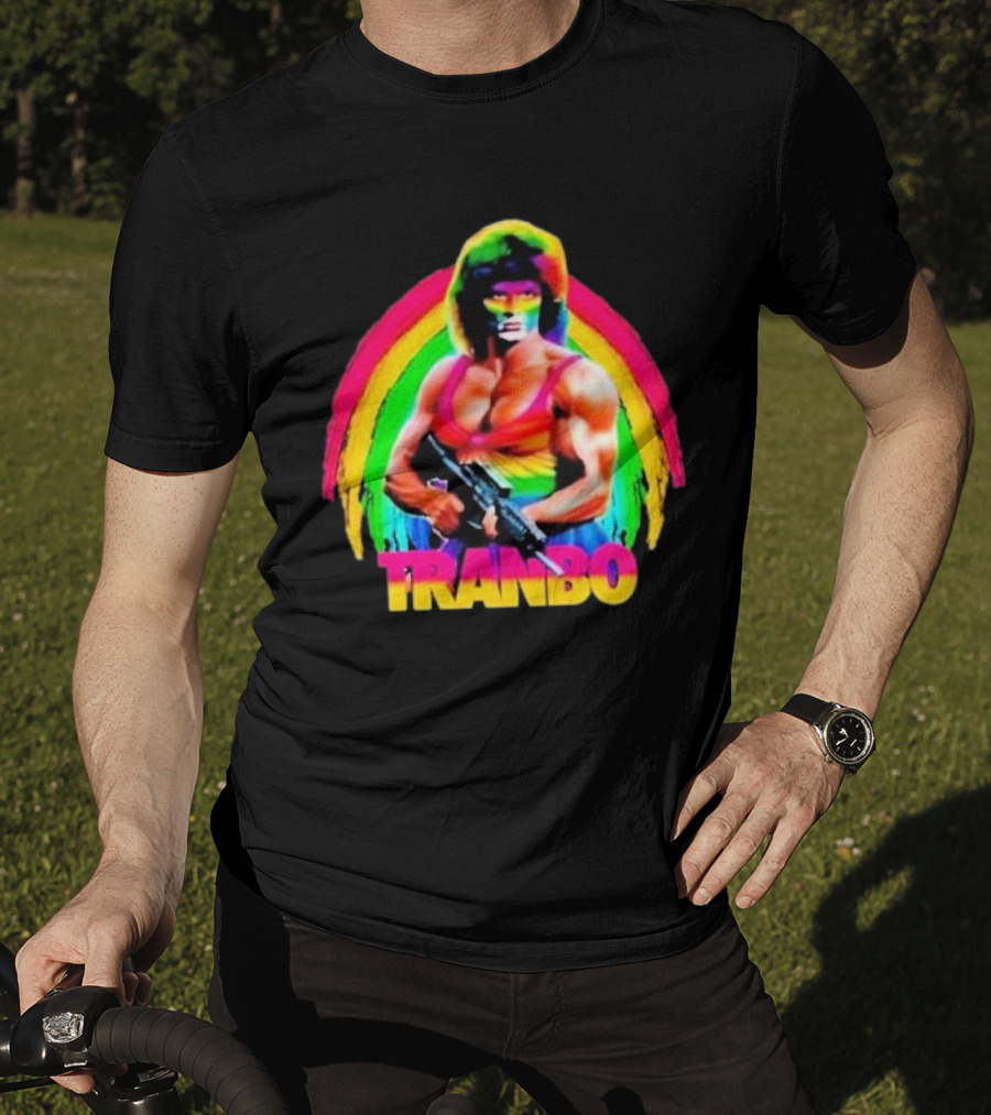 Rambo Tranbo Rainbow Warrior Bold Colors T-Shirt