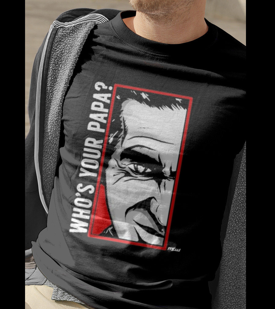 Cesar Duran Who's Your Papa Face T-Shirt