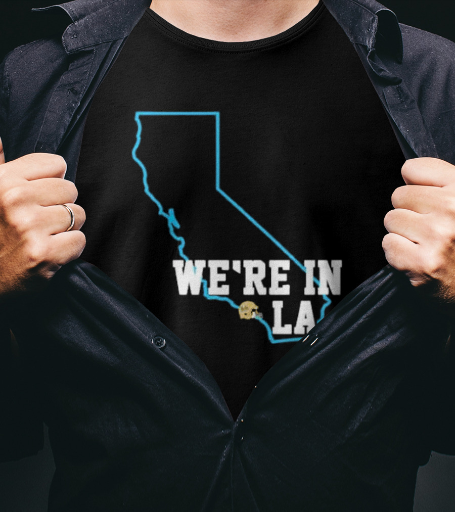 Deshaun Foster We're In LA With California Outline And LA Helmet T-Shirt