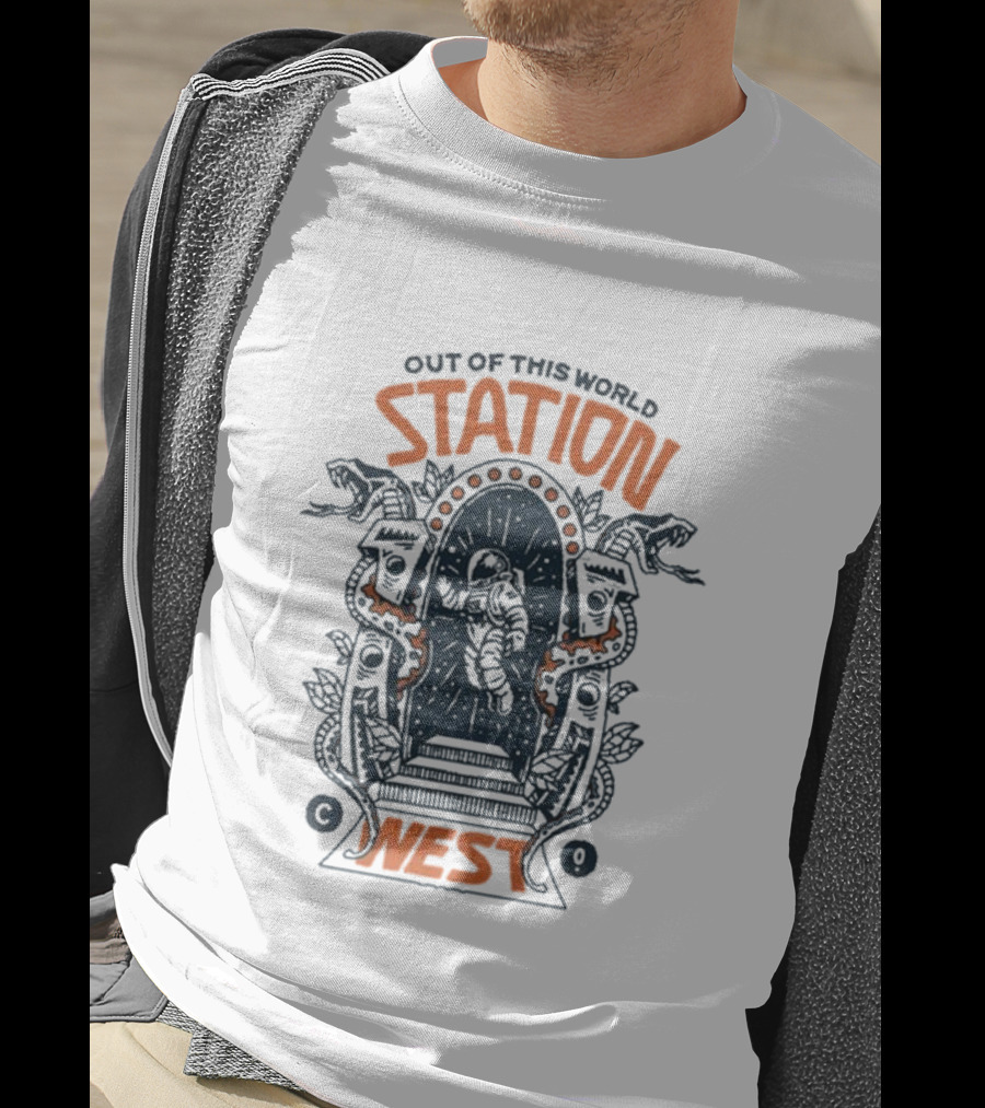 Out Of This World Station West Space Portal Adventure T-Shirt