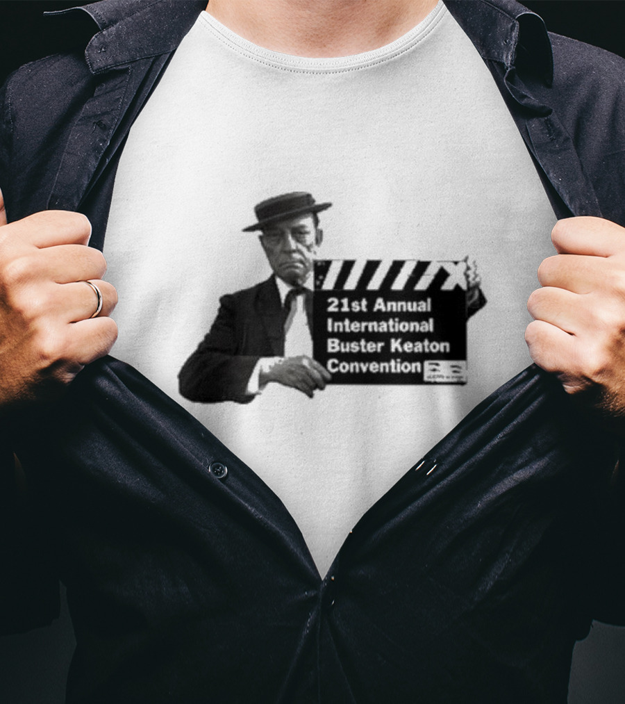 21st Annual International Buster Keaton Convention Clapboard T-Shirt