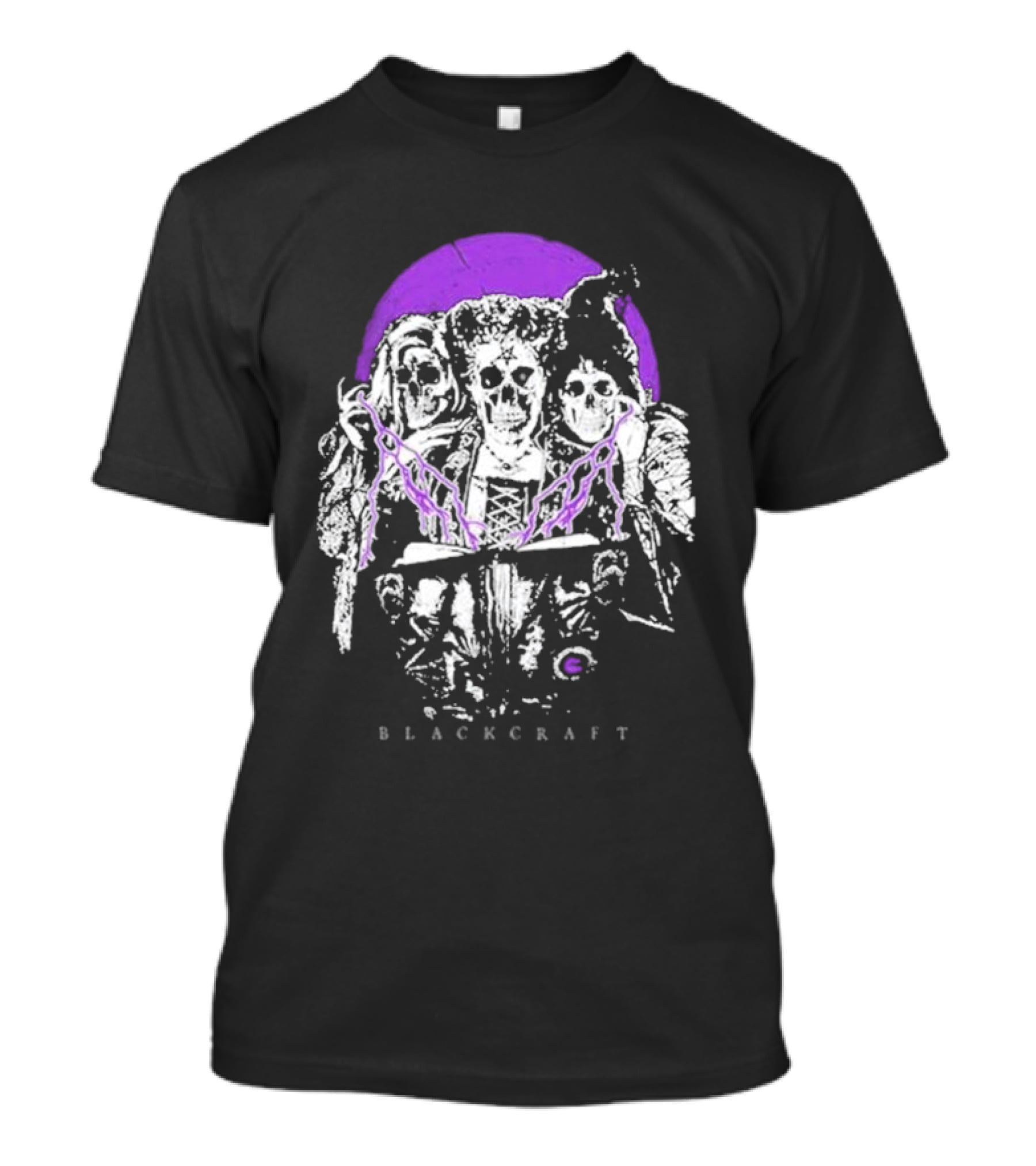 Blackcraft Skeleton Sisters With Purple Circle T-Shirt