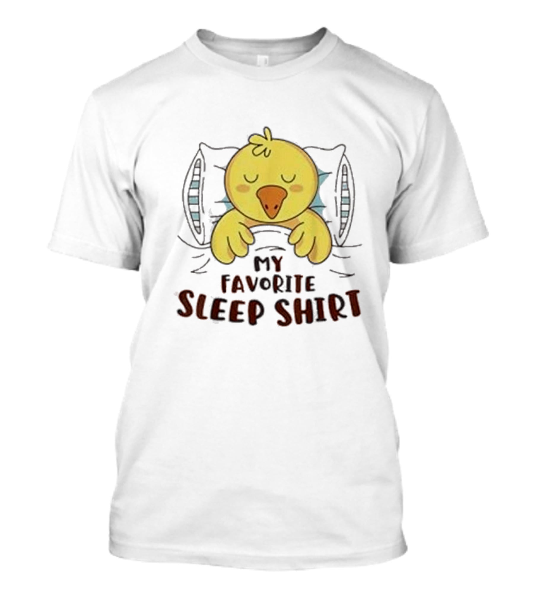 My Favorite Sleep Shirt Cute Duck Sleeping Boys Girls Kids Fun T-Shirt