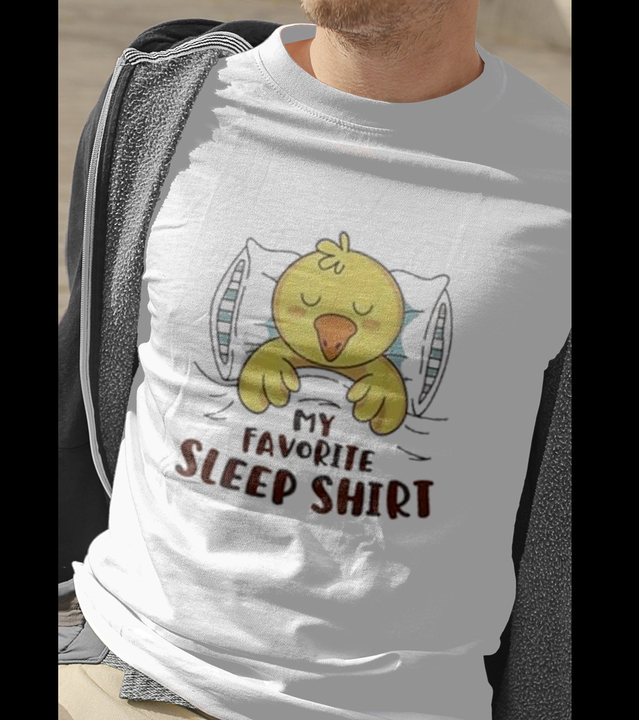 My Favorite Sleep Shirt Cute Duck Sleeping Boys Girls Kids Fun T-Shirt