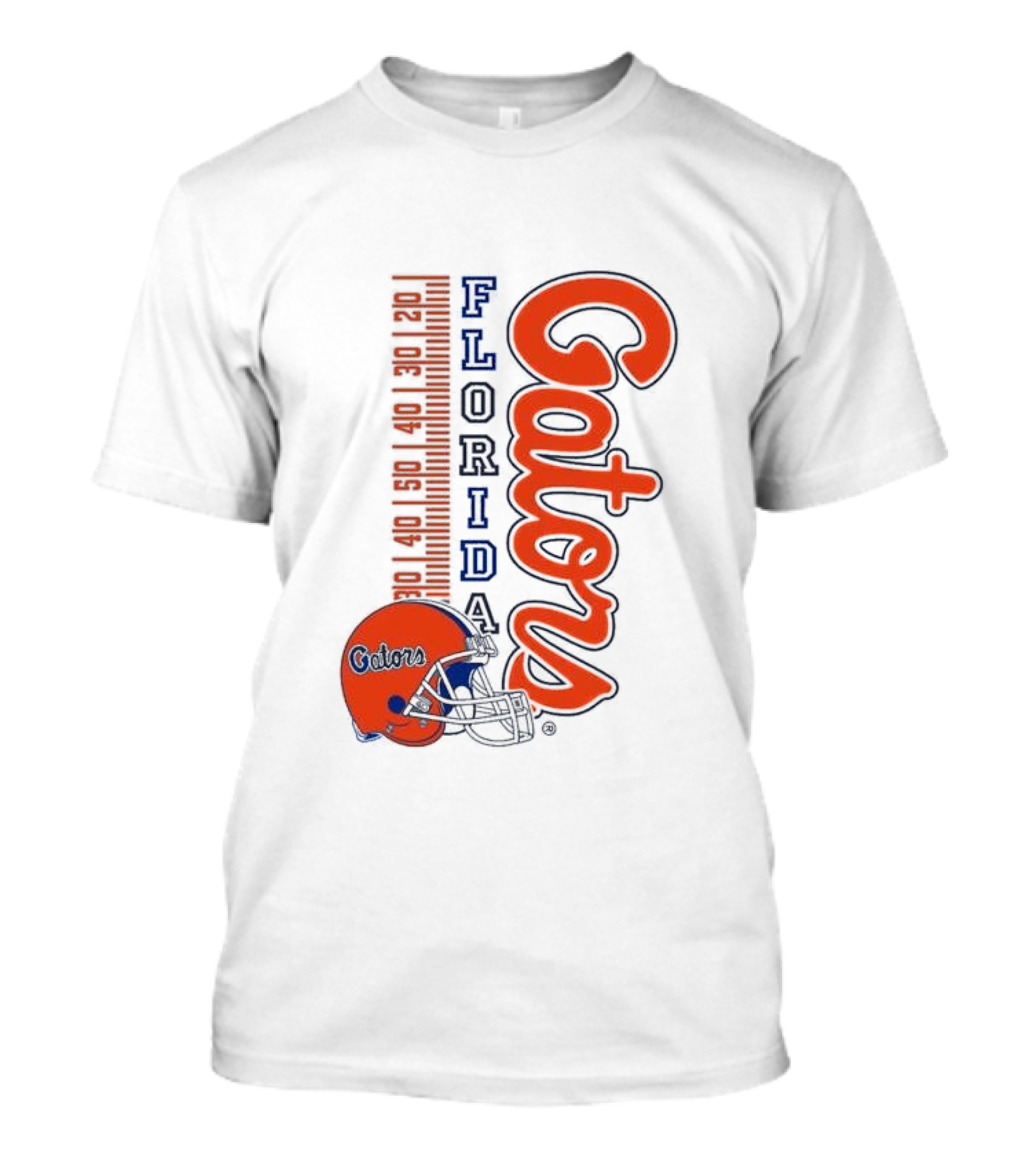 Florida Gators Football Helmet Scoreboard T-Shirt