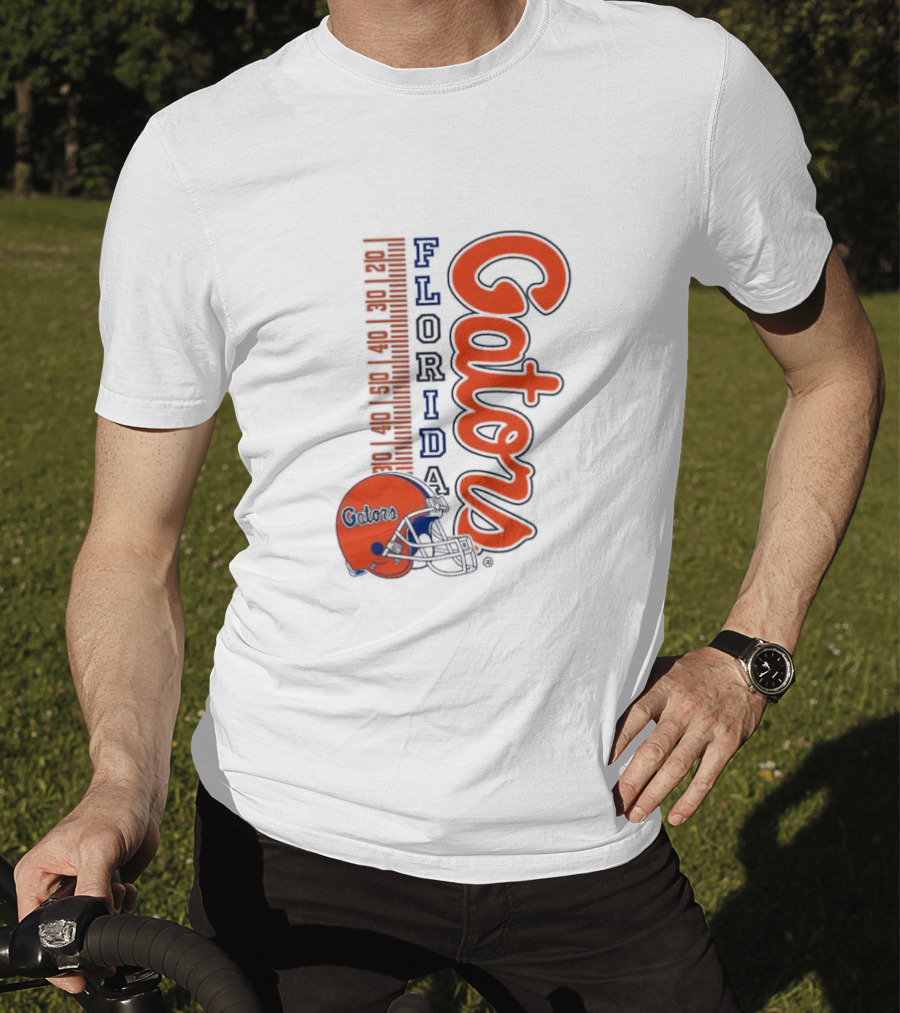 Florida Gators Football Helmet Scoreboard T-Shirt