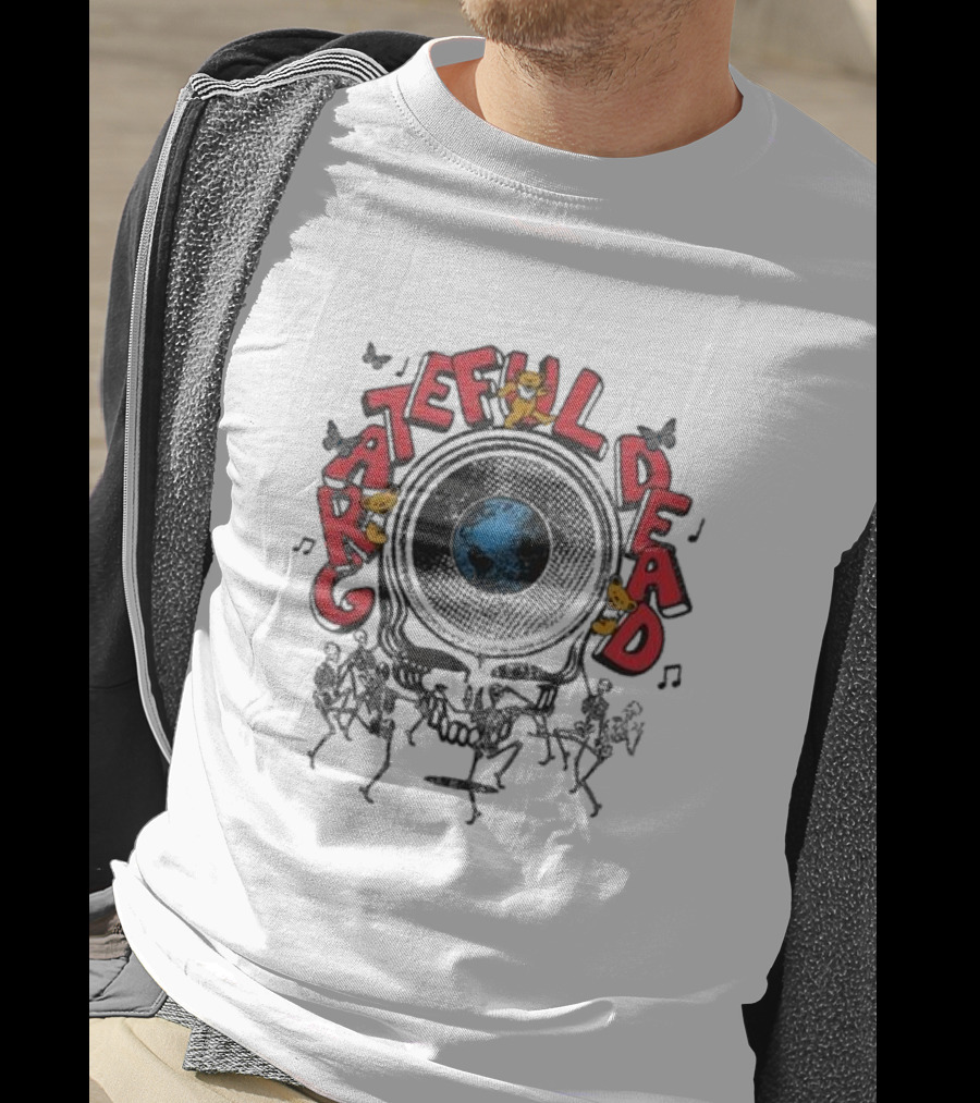 Grateful Dead Bears Earth Music Notes T-Shirt