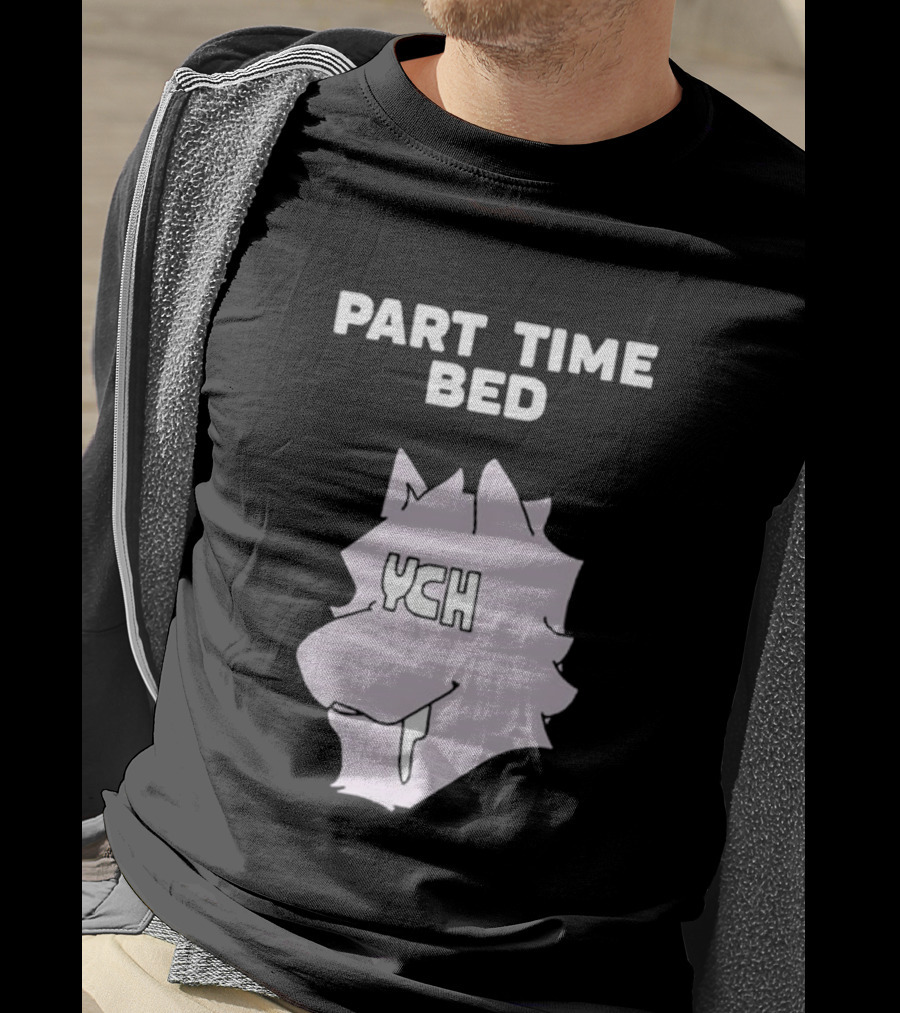 Gustav Indycar Part Time Bed YCH Wolf Head T-Shirt
