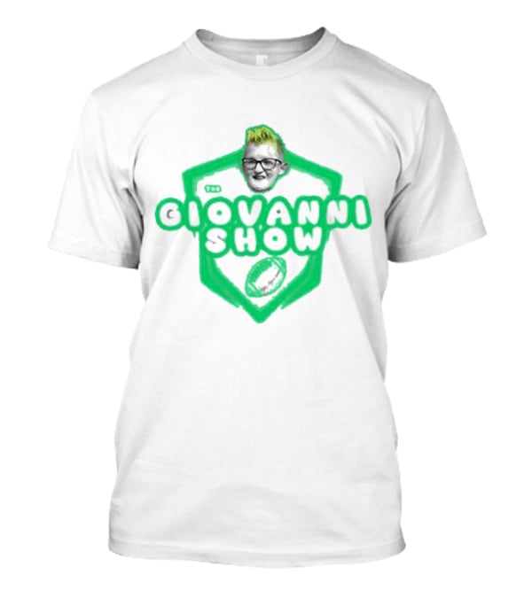 Support The Giovanni Show Football Badge T-Shirt