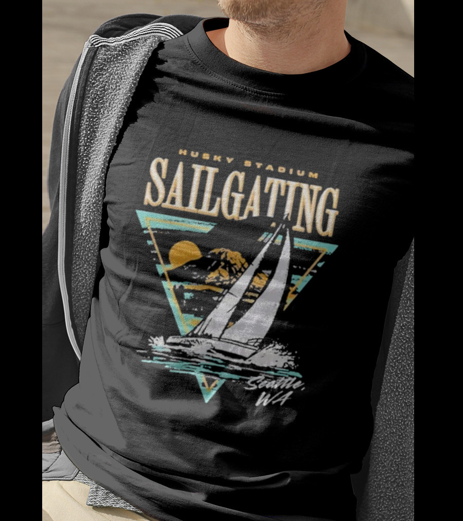 Husky Stadium Sailgating Seattle WA T-Shirt