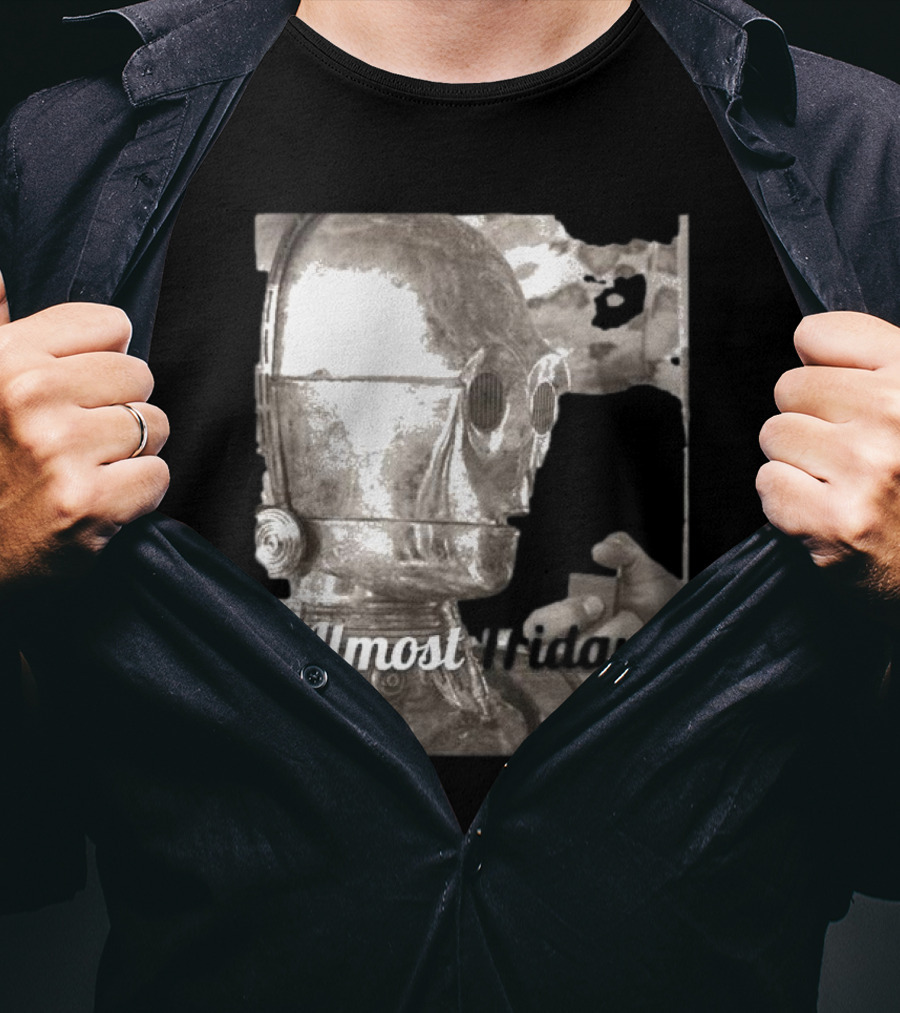 Almost Friday Star Wars C-3PO Smoking T-Shirt