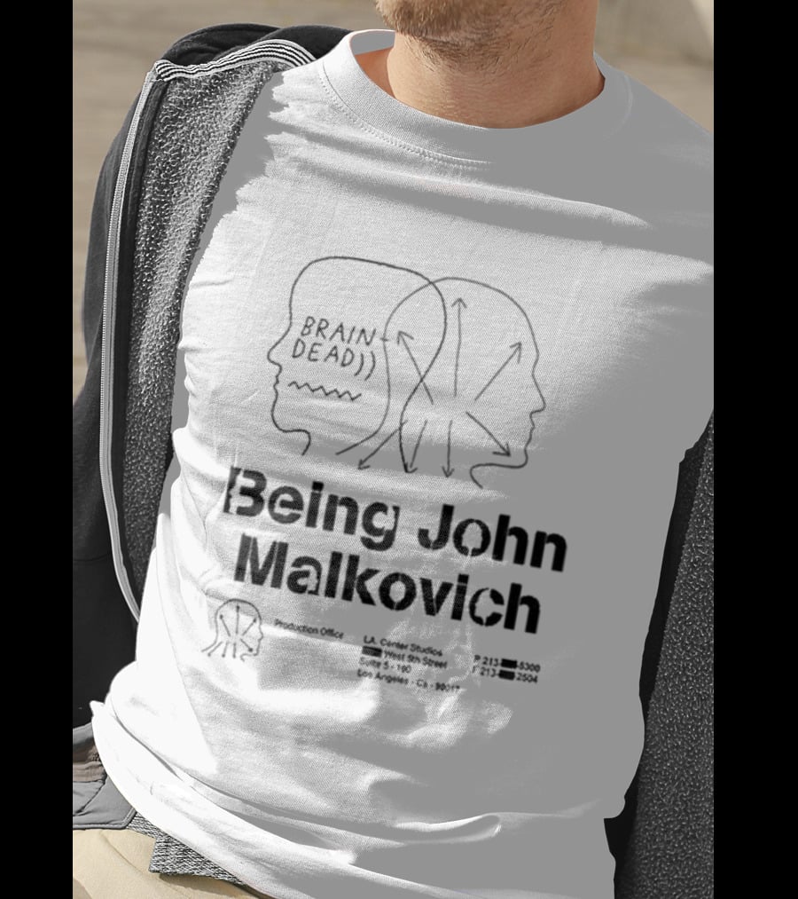 Brain Dead Being John Malkovich Business Card Visual Reference L.A. Center Studios T-Shirt