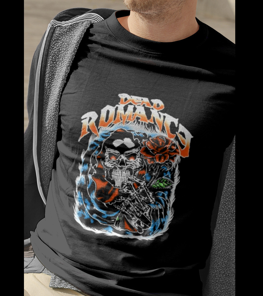 DEAD ROMANCE Skull Rose T-Shirt