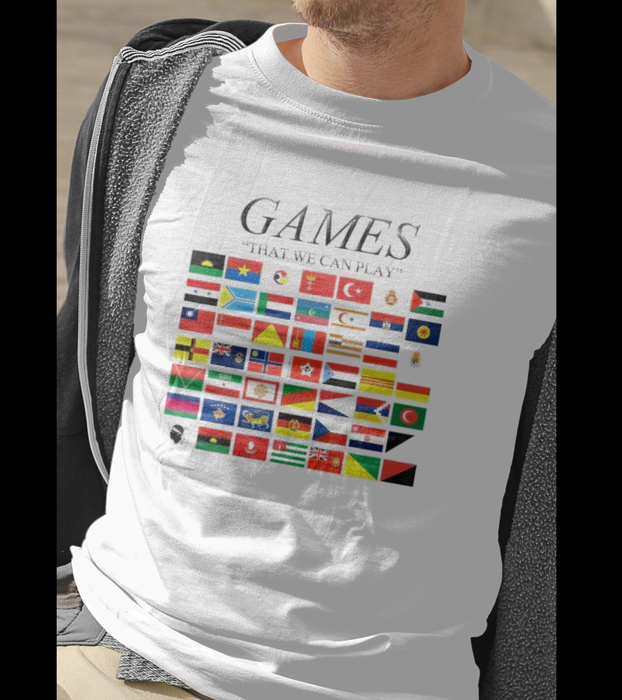 Games That We Can Play Flags Icons Collection T-Shirt