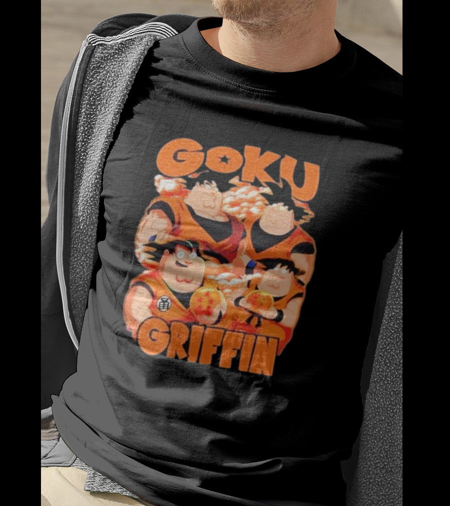 Goku Griffin Anime Family Crossover T-Shirt