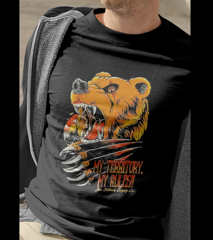 My Territory My Rules Bear Claw Jena Outdoors Supply CO T-Shirt