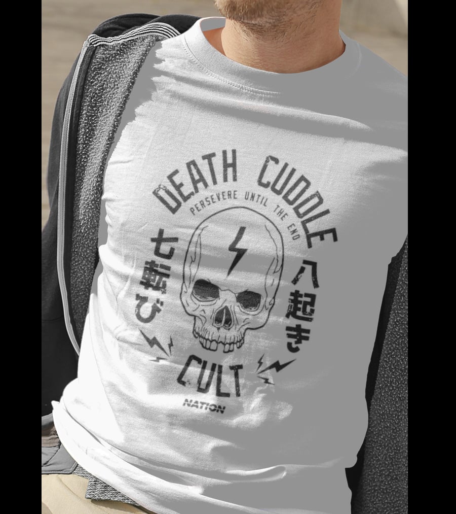 Death Cuddle Cult Nation Athletic Persevere Until The End T-Shirt