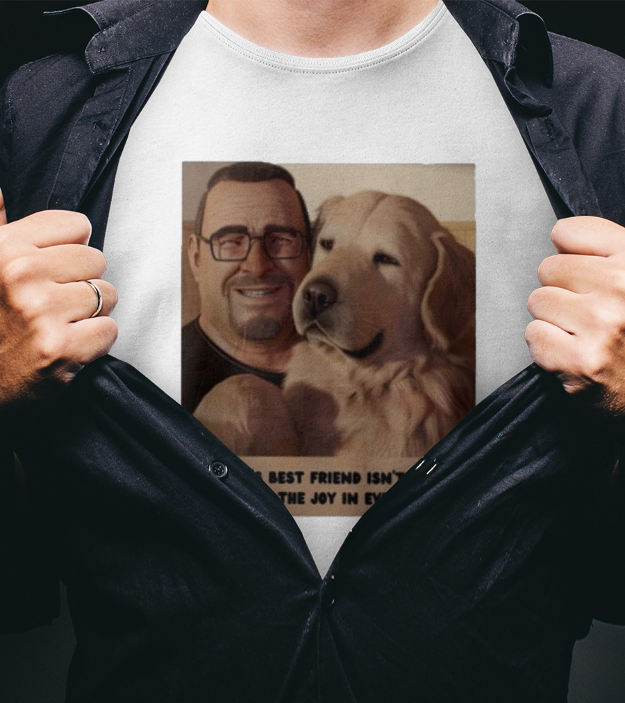 Fernanda Davis A Man's Best Friend Dog Joy In Every Hug T-Shirt