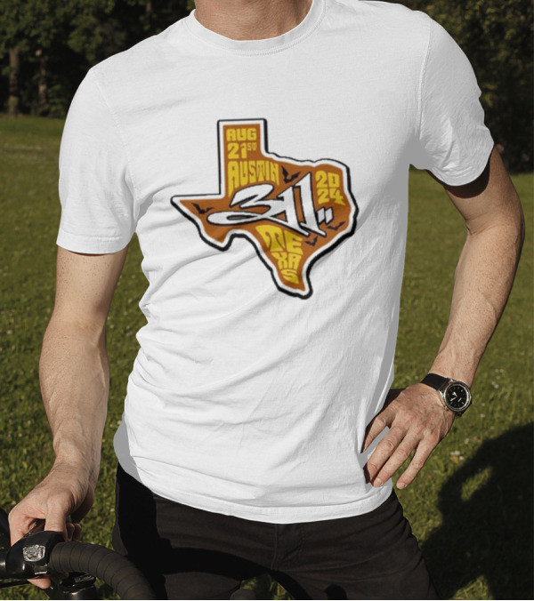 Aug 21st 2024 311 Austin Texas Tour Map T-Shirt