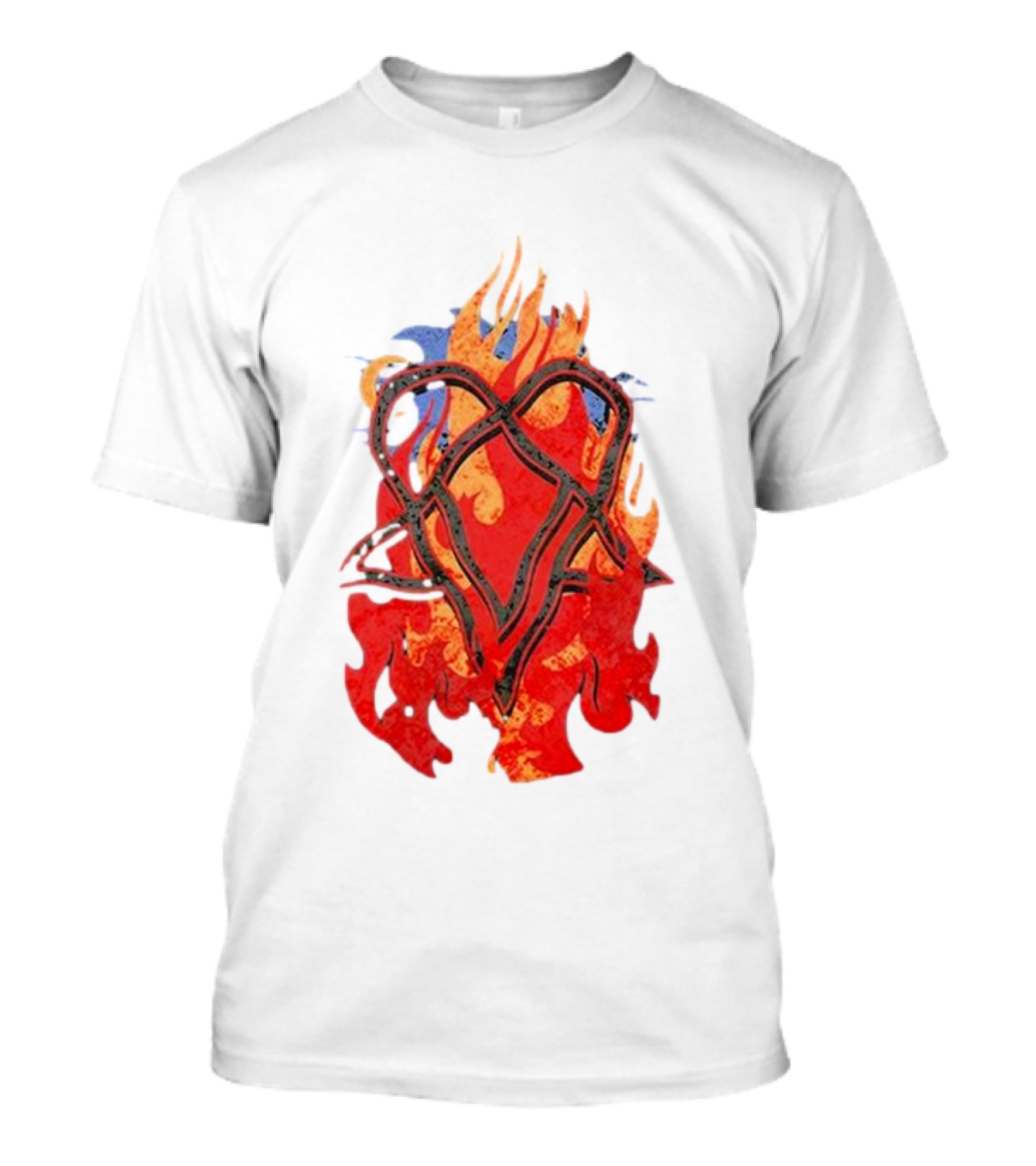 Ville Valo Heartagram Flames Touched By Fire T-Shirt