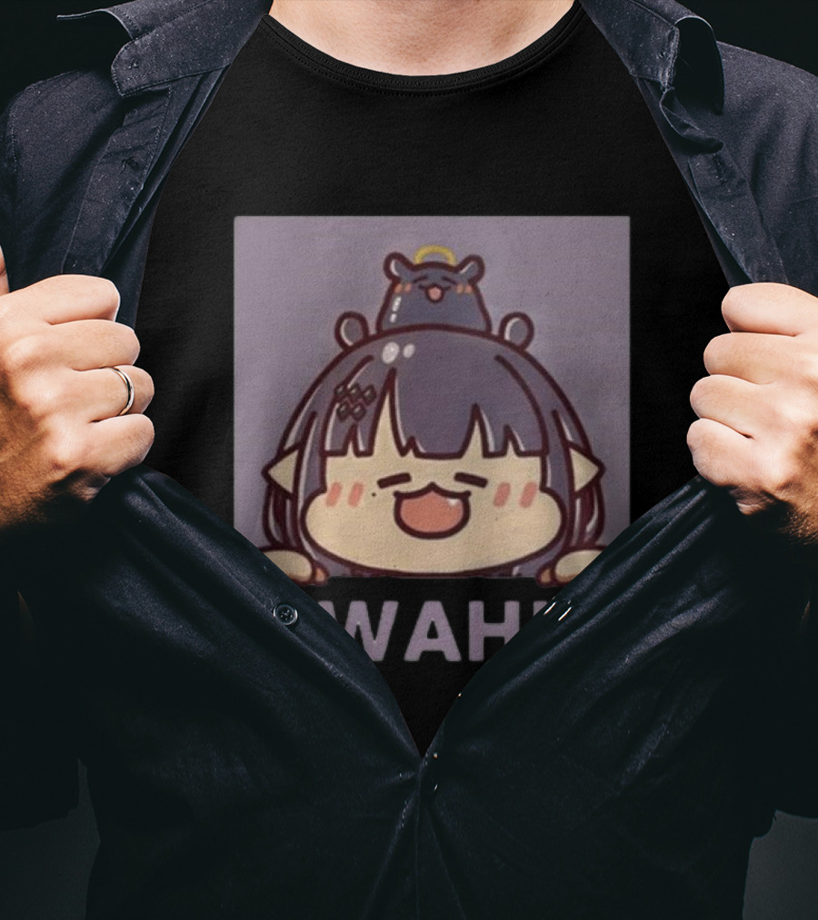 Hololive WAH Win All Heart Cute Anime Character T-Shirt