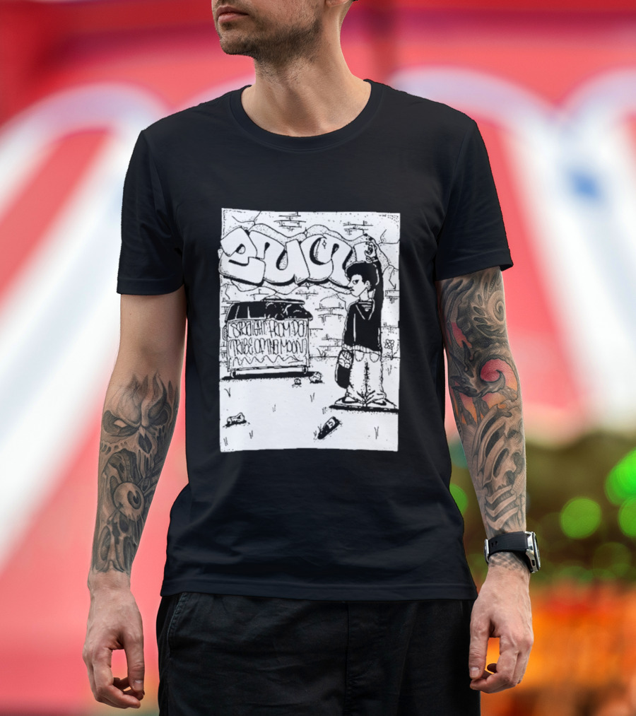 Zulu Black Powerviolence Street Art From The Tribe Of The Moon T-Shirt